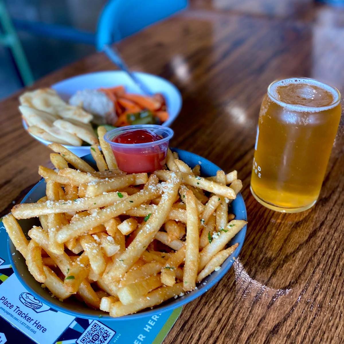 Truffle Fries and Beer